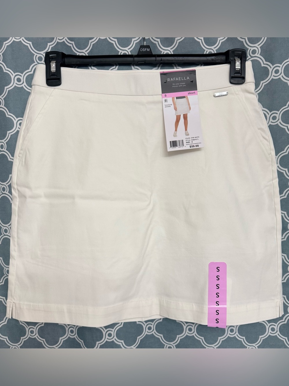 Rafaella White/Cream Golf Skort